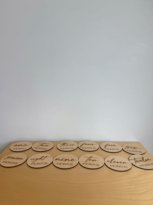 Wooden Circle Milestones