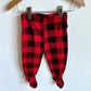 Checkered Footed Pants / 9m