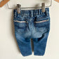 Jeans with Flower Trim / 12-18m