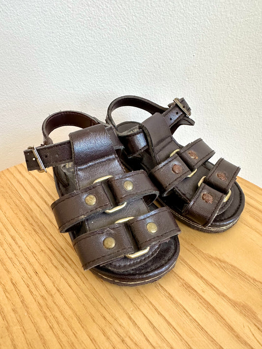 Brown Strap Sandal / Size 5 Toddler