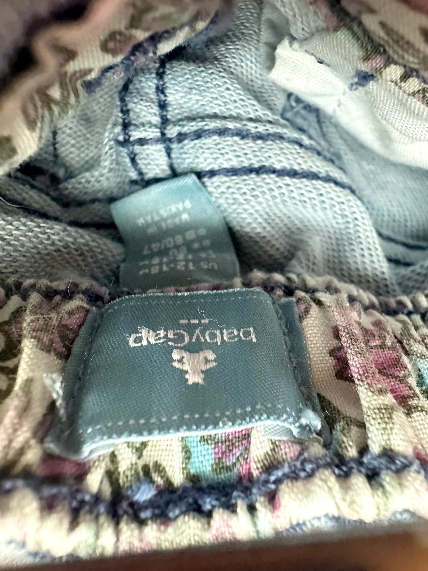 Jeans with Flower Trim / 12-18m