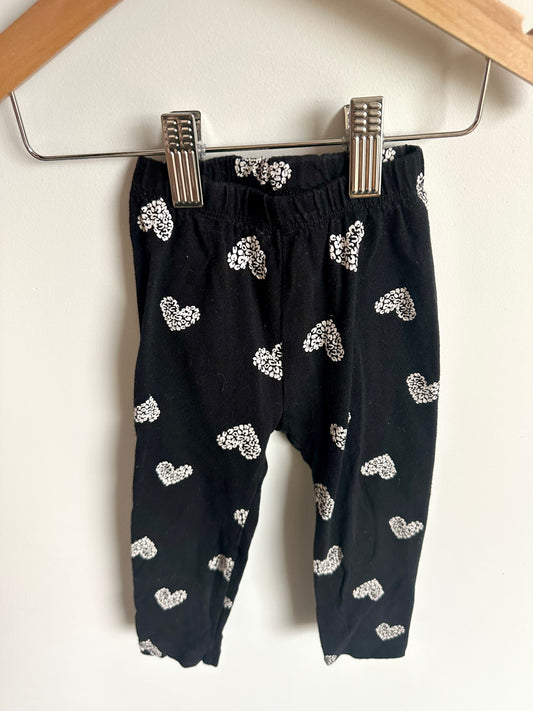Black Heart Pants / 18-24m