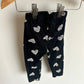 Black Heart Pants / 18-24m