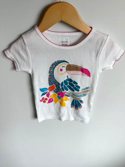 Bird Flower T-Shirt / 4T