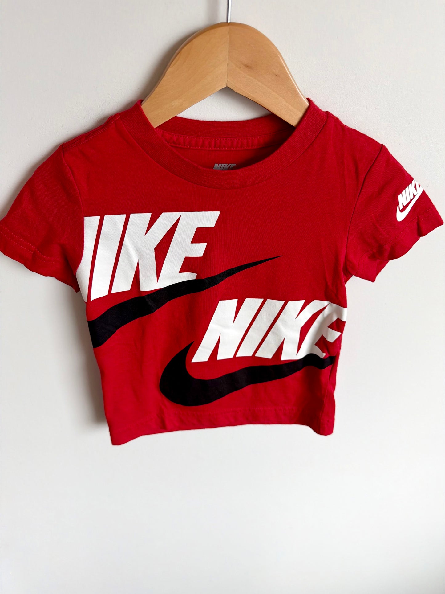 Nike Red Swoosh T-Shirt / 24m