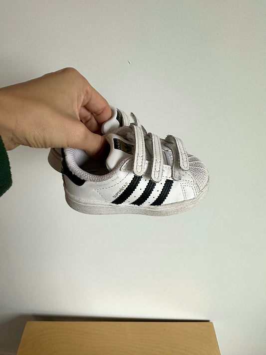 Adidas Striped Velcro Shoes / Size 5 Toddler