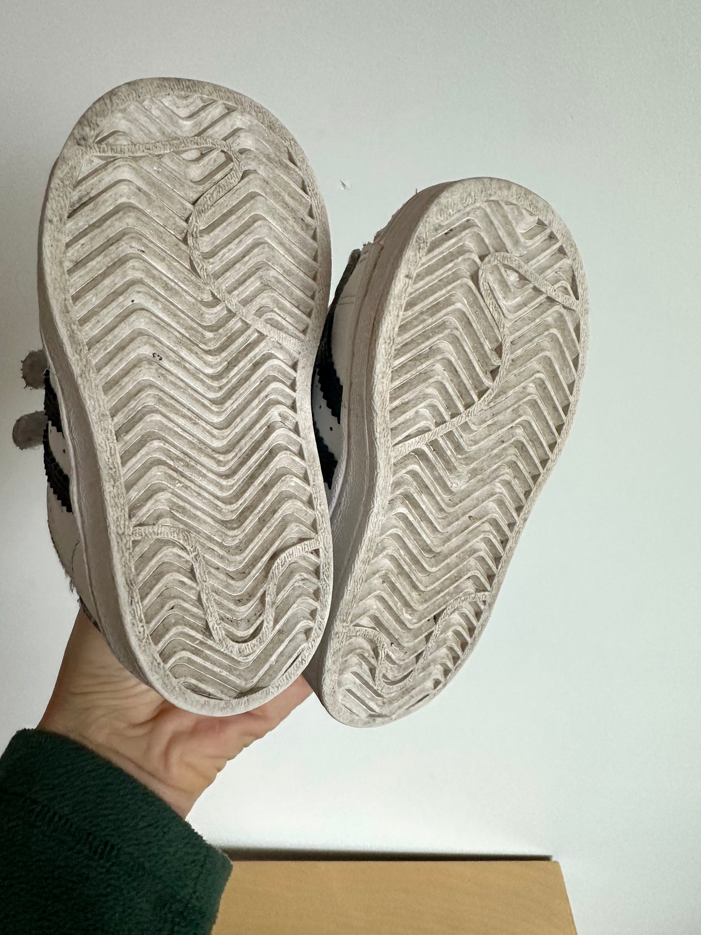 Adidas Striped Velcro Shoes / Size 5 Toddler