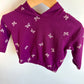 Purple Waffle Knit Butterfly Hoodie / 12m