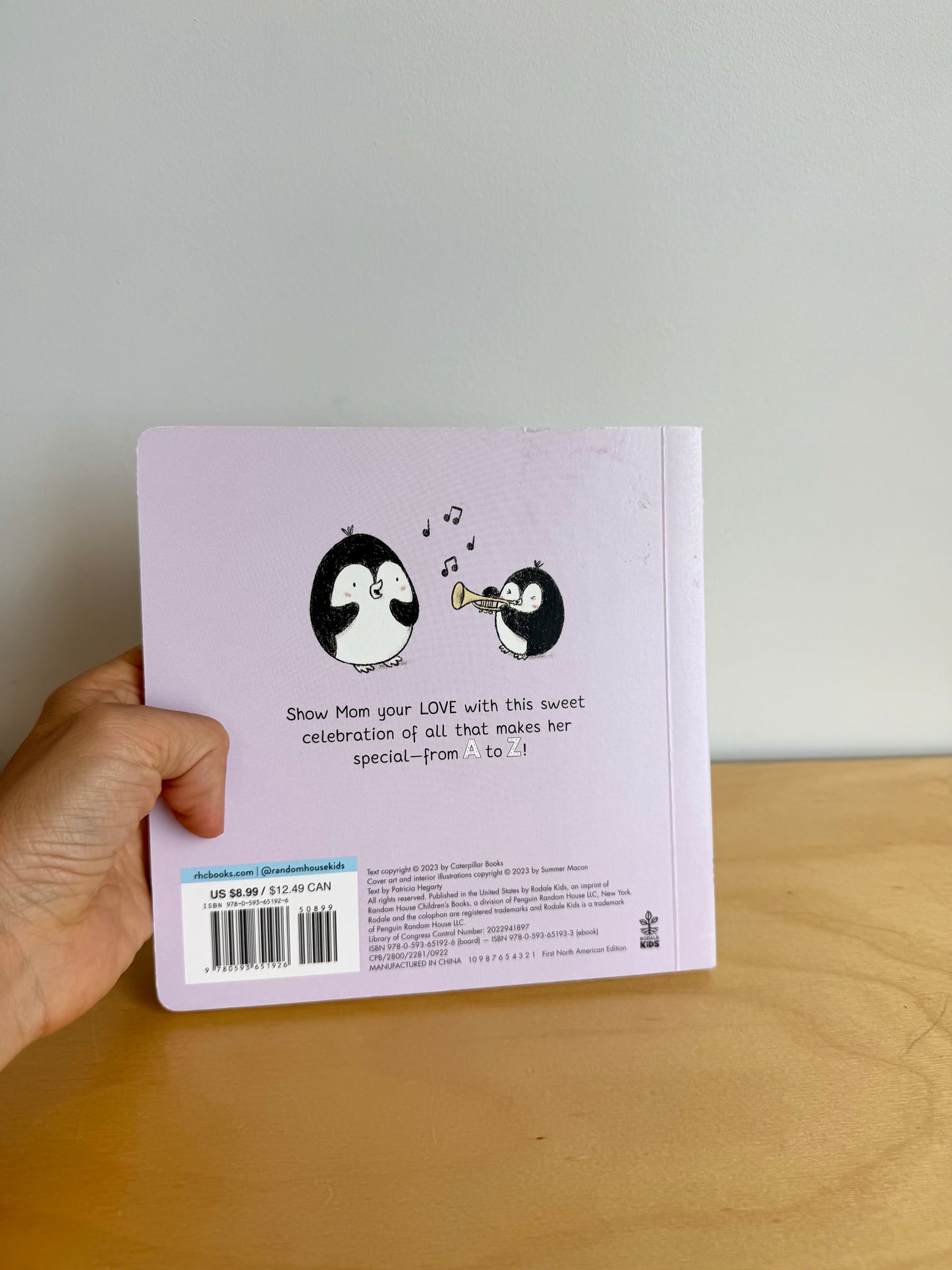 ABC's of Love for Mom Book / 0-3 years