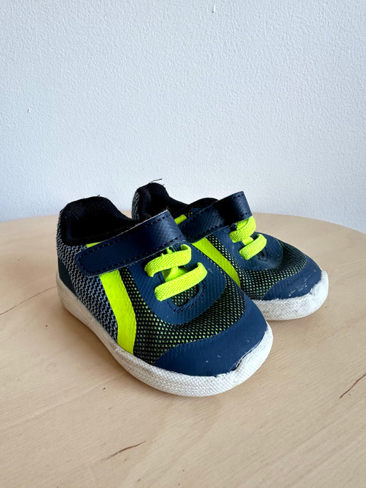 Neon Striped Runners / Size 2 Infant (No Shipping)