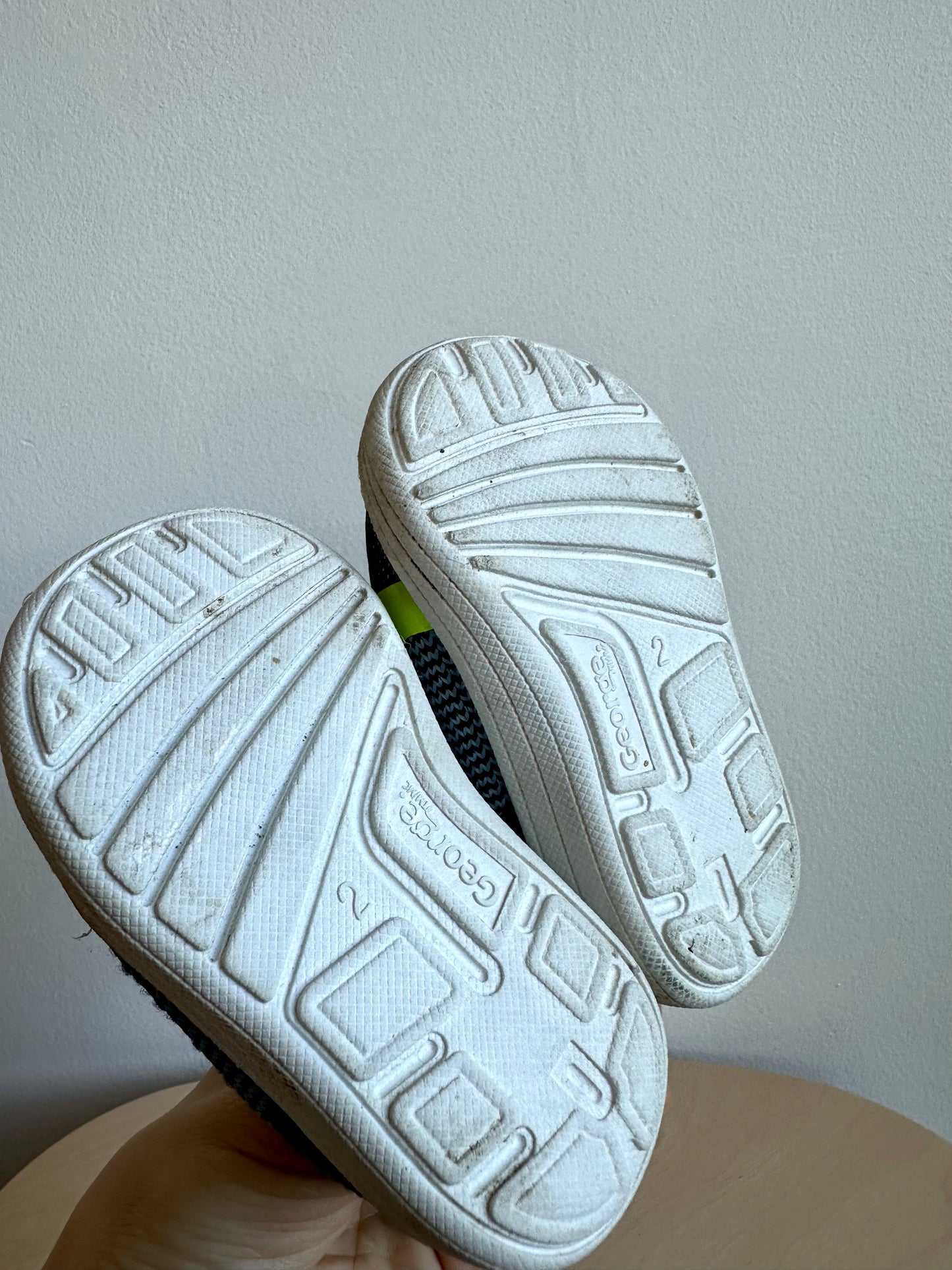 Neon Striped Runners / Size 2 Infant (No Shipping)