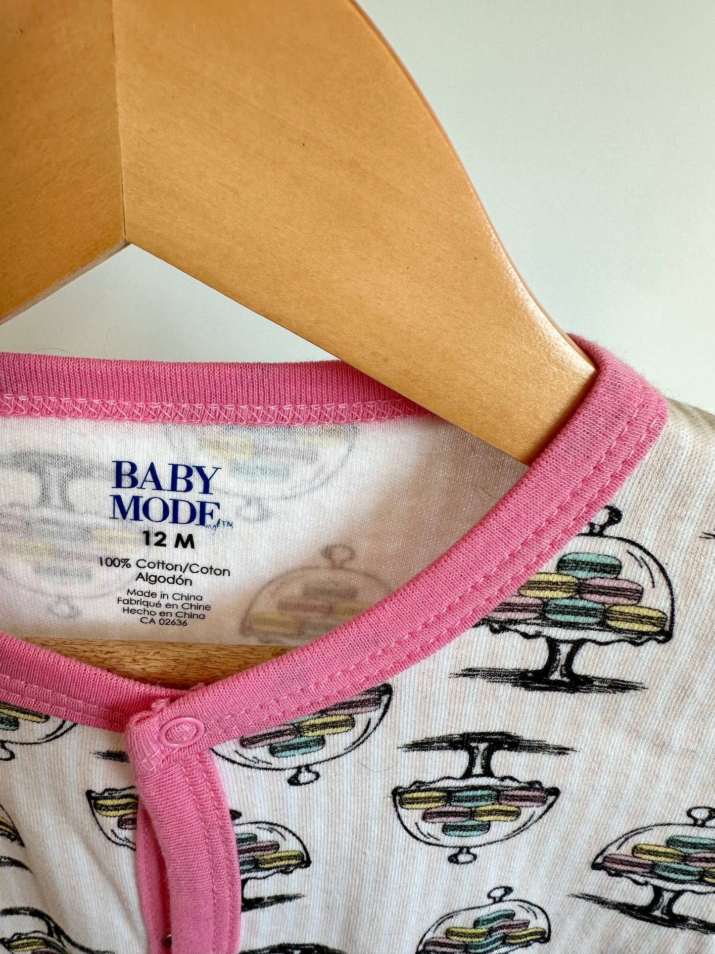 Macaroon Snap Sleeper (With Tags) / 12m