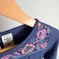 Indigo Floral Neckline Tunic Top / 3T