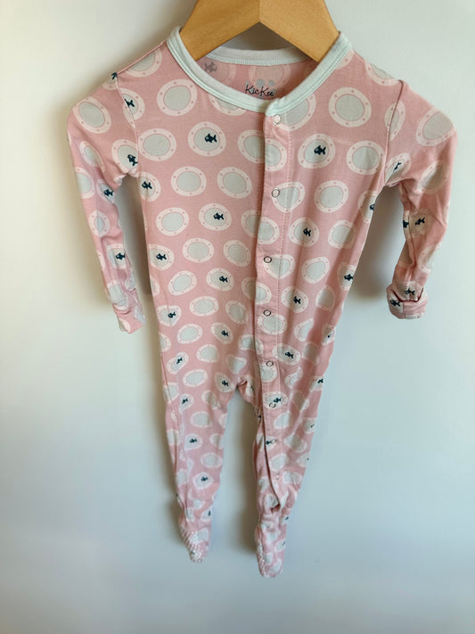 Kickee Pants Bamboo Fish Tank Sleeper / 9-12m