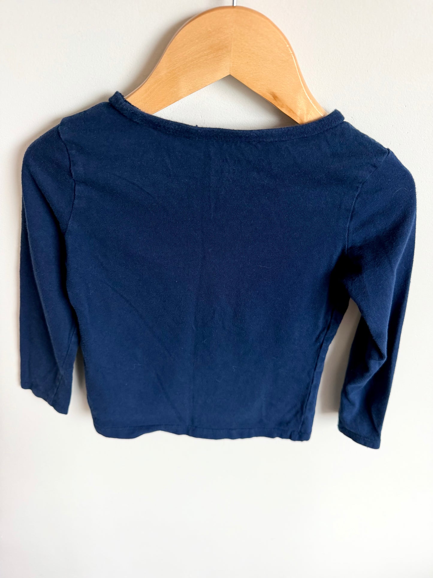 Blue Pocket Long Sleeve Top / 3T