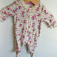 Gap Newborn Cream Floral Sleeper / 0m