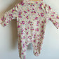 Gap Newborn Cream Floral Sleeper / 0m