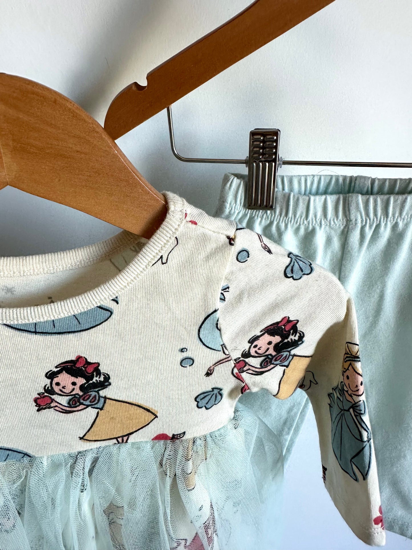 Disney Sweater Dress Tutu + Pants Set / 3-6m
