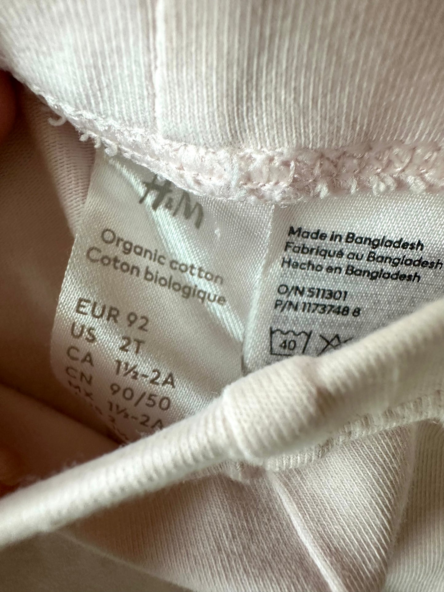 Light Pink Leggings / 18-24m