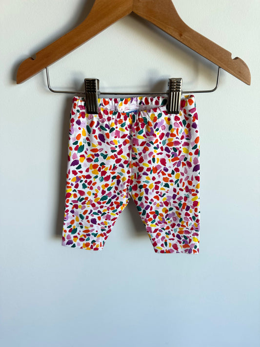 Colored Brush Stroke Pants / 6m
