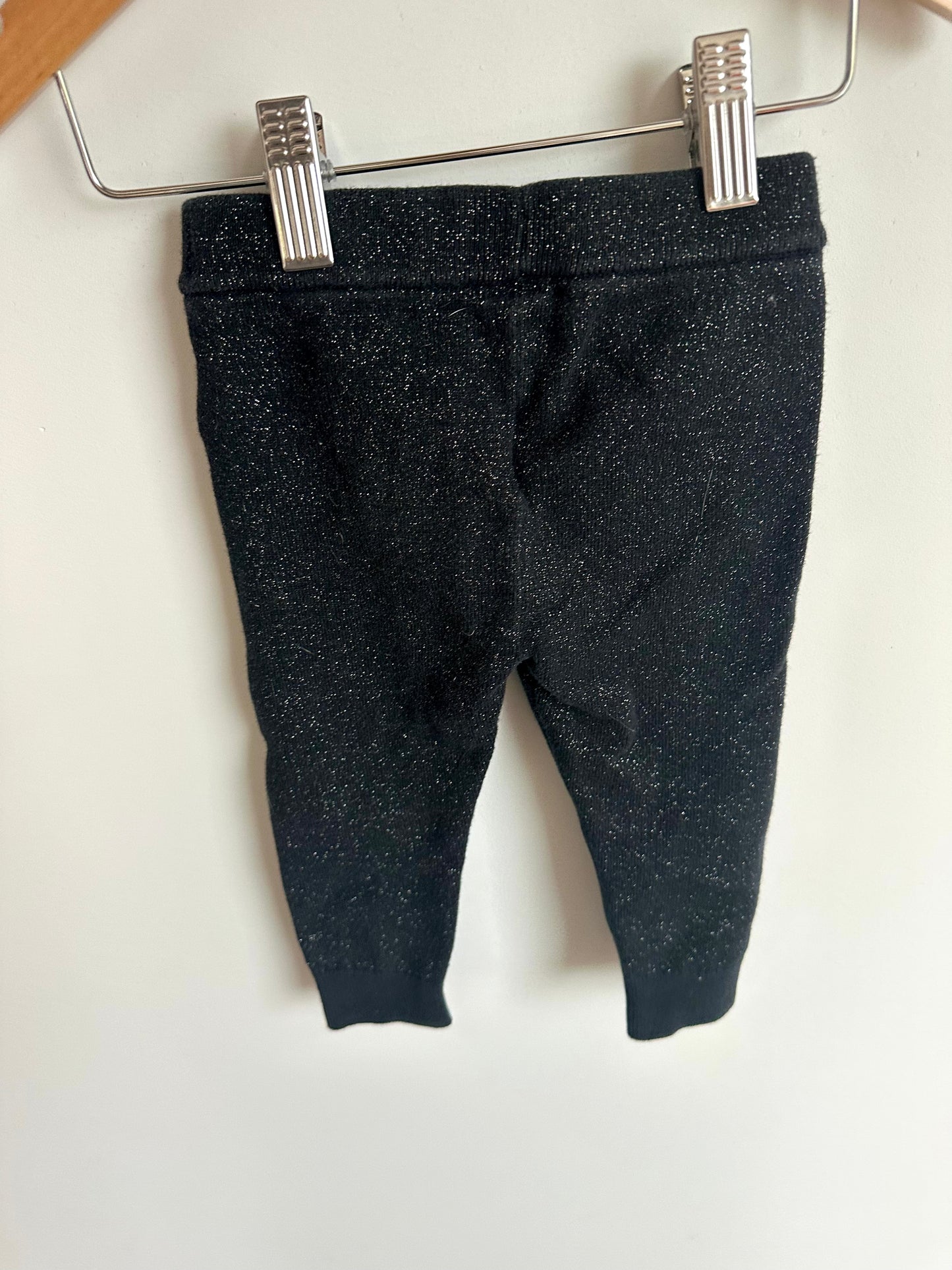 Sparkly Black Pants / 18-24m
