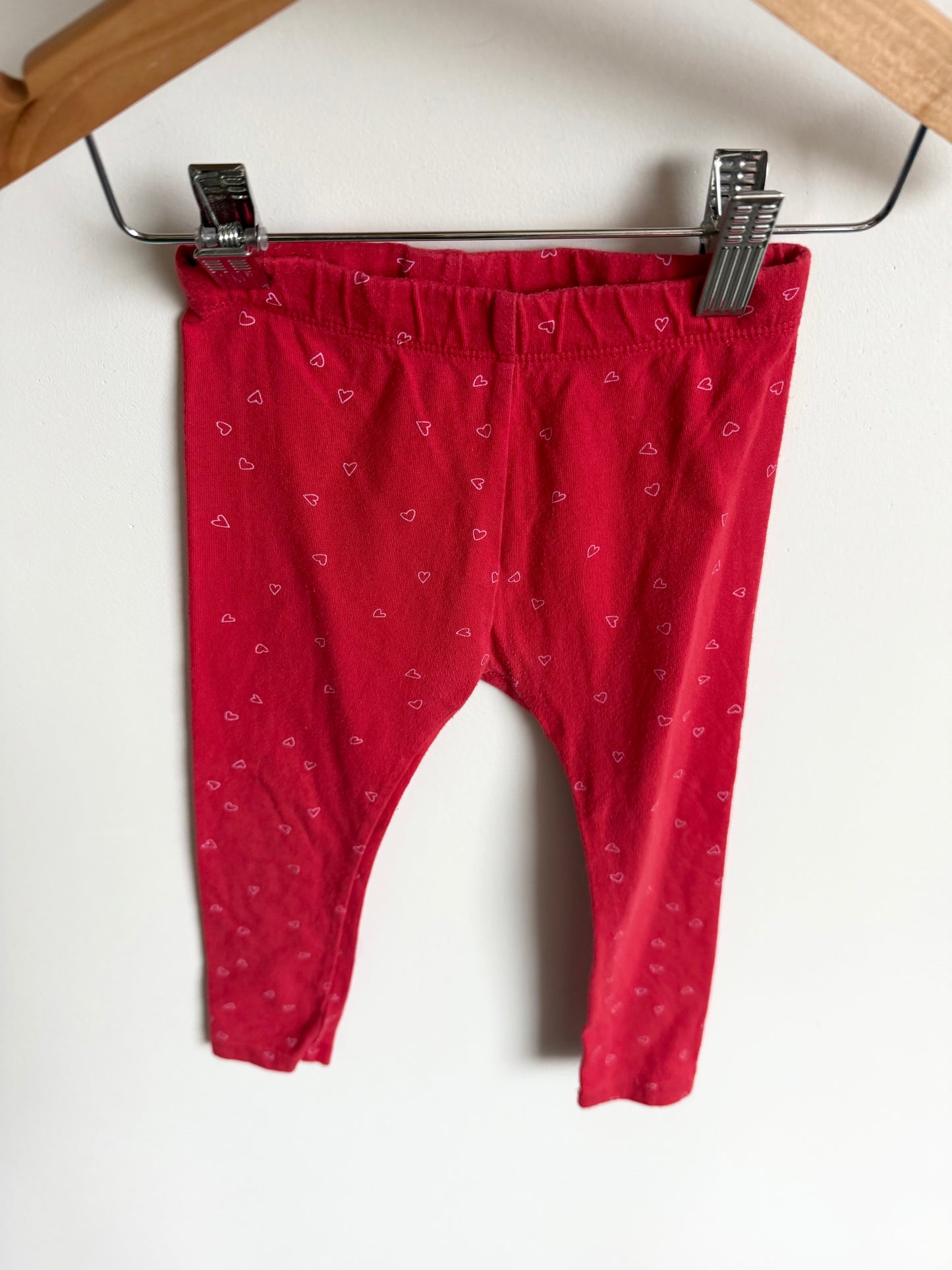Heart Red Leggings / 2-3T