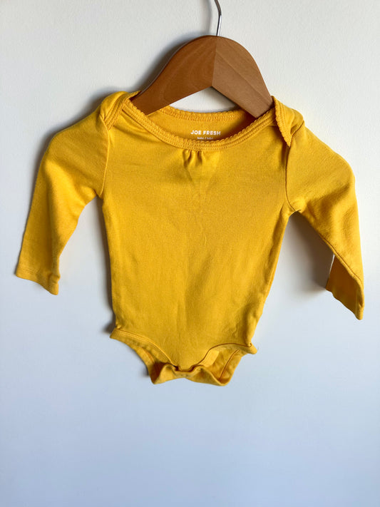 Marigold Long Sleeve Bodysuit / 3-6m