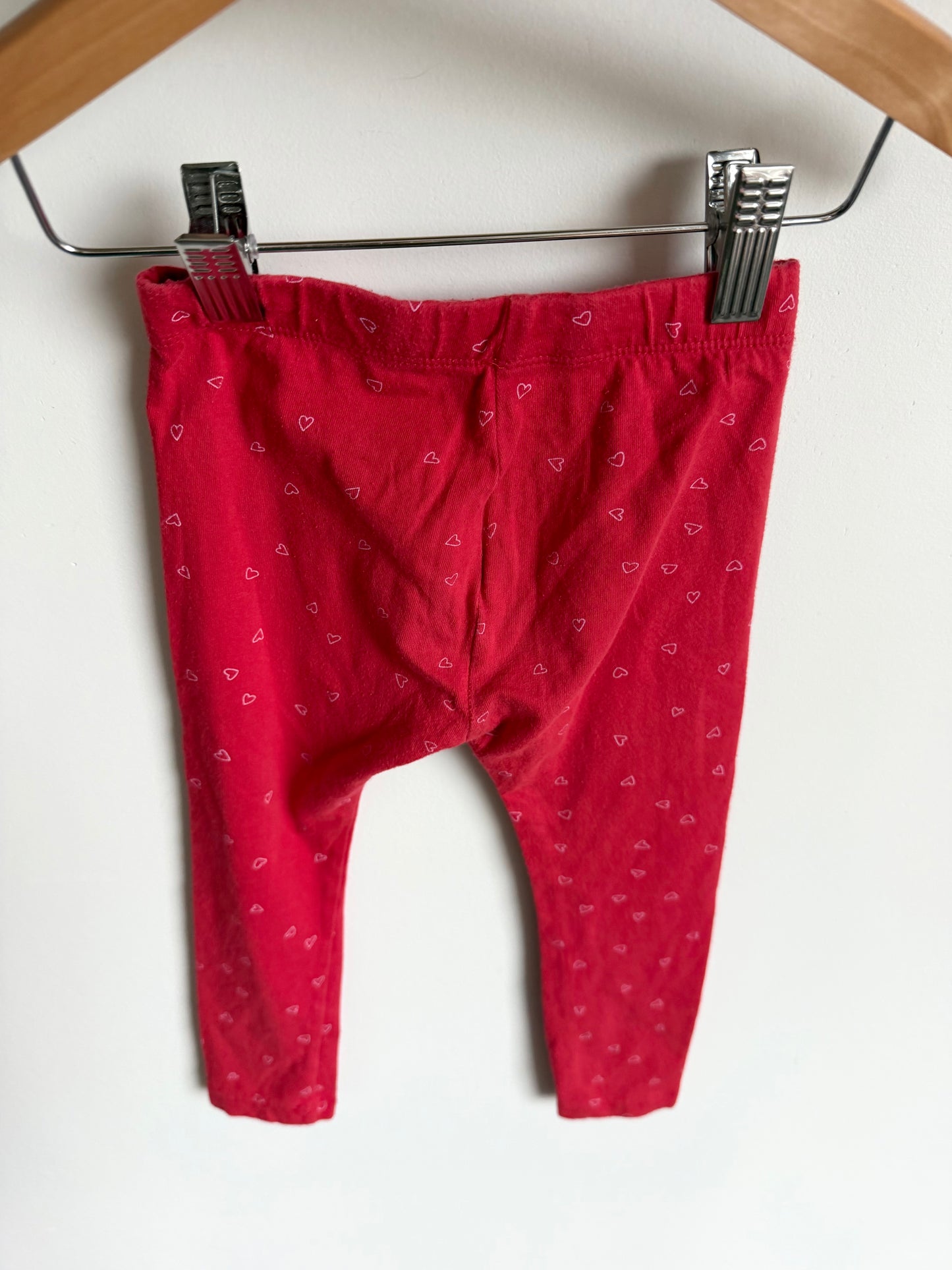 Heart Red Leggings / 2-3T