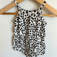 Black Dotted Romper / 3-6m