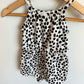 Black Dotted Romper / 3-6m