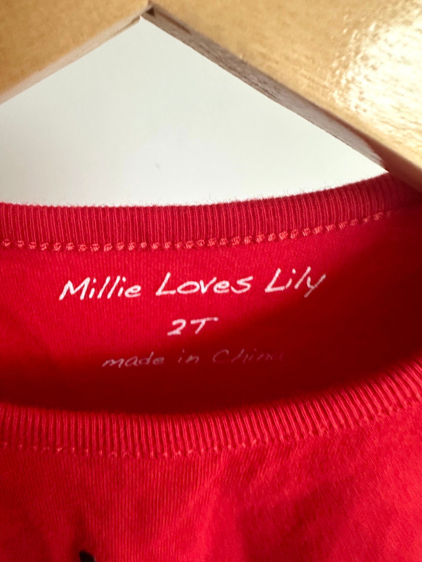 Snowman Red Ruffle Sleeve Top / 2T