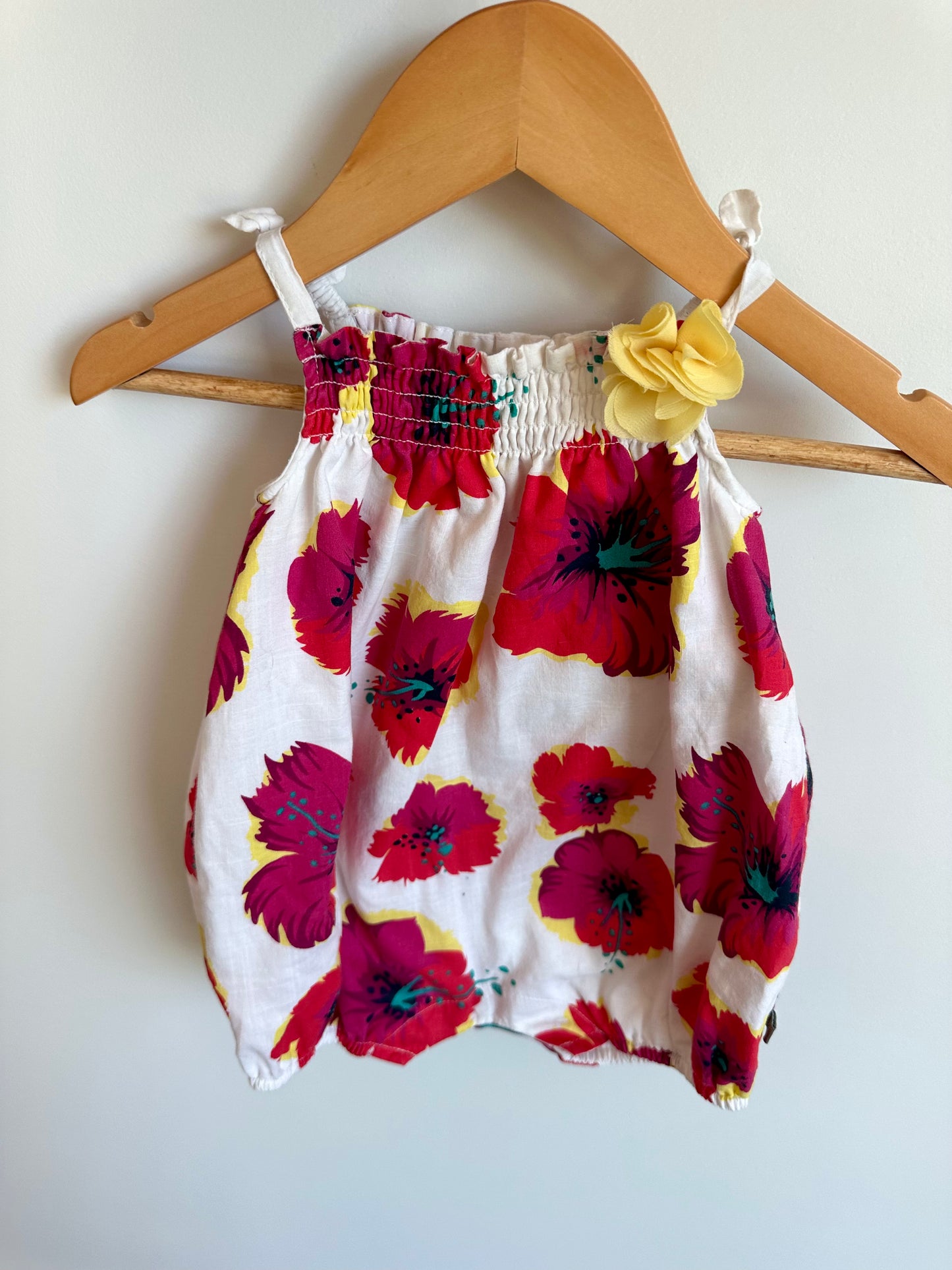 Floral Bubble Romper / 12m