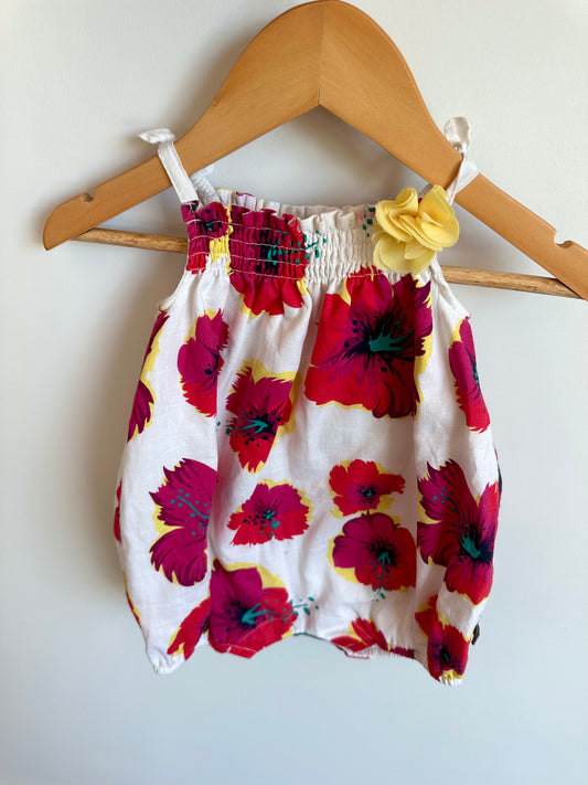 Floral Bubble Romper / 12m