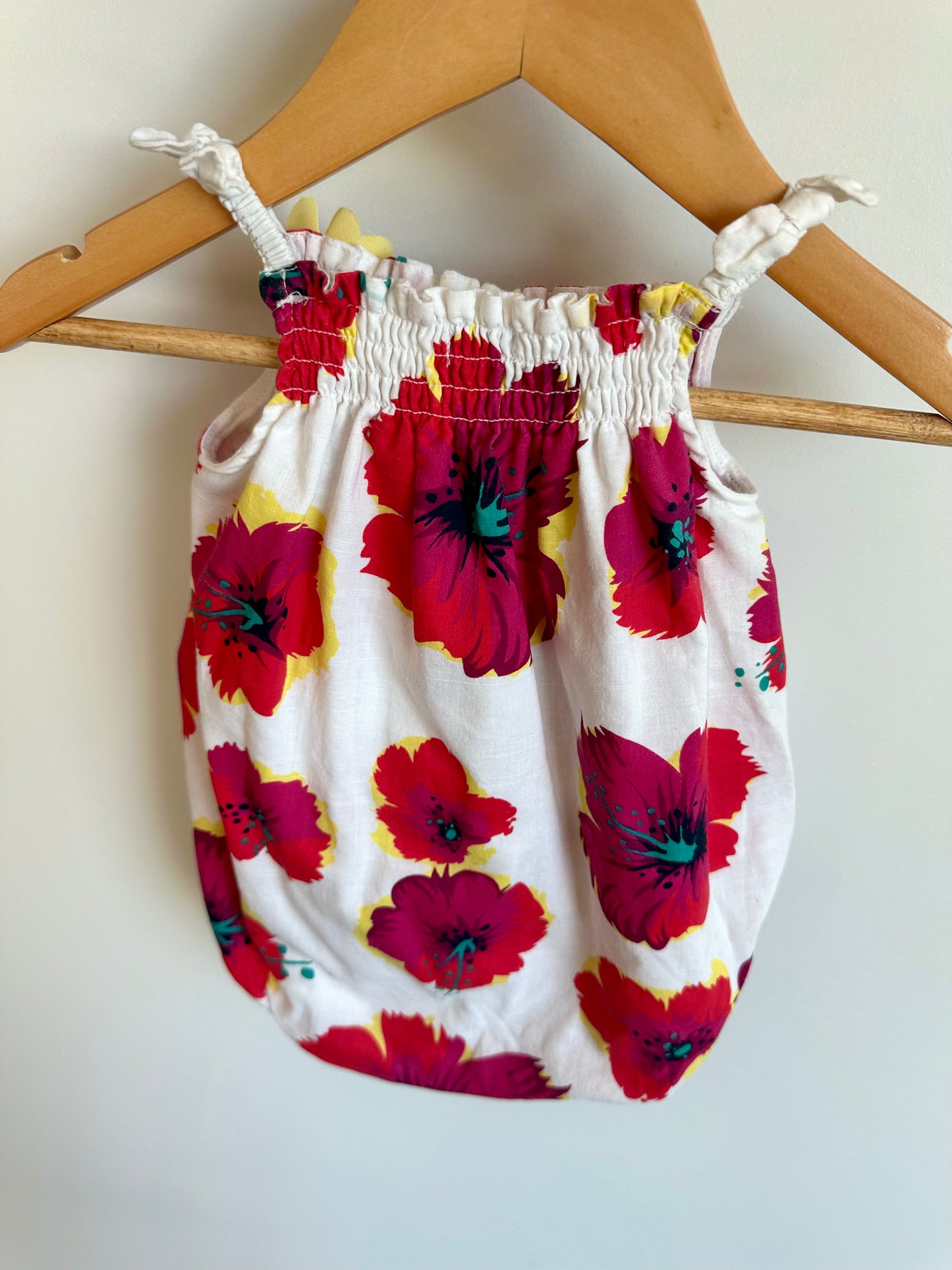 Floral Bubble Romper / 12m