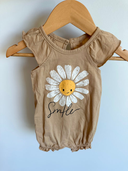 Smile Daisy Romper / 0-3m