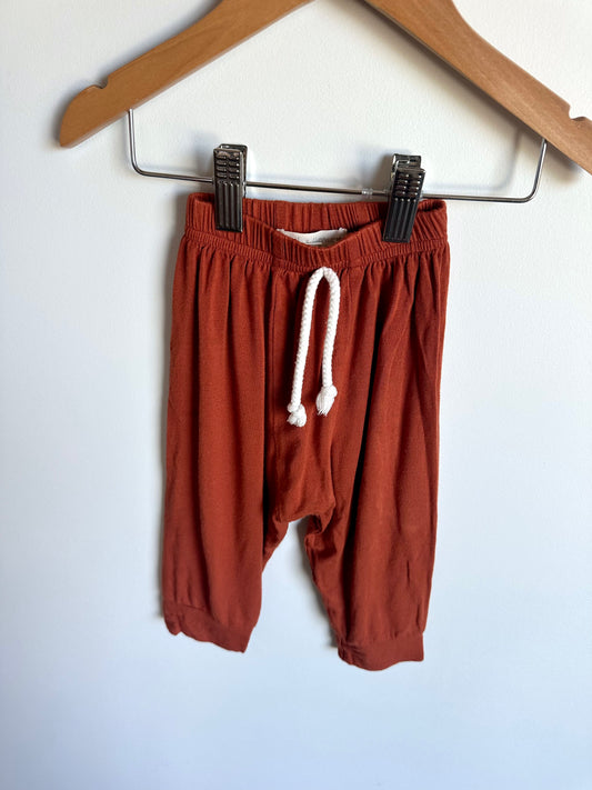 Terracotta Drop Crotch Pants / 12-18m