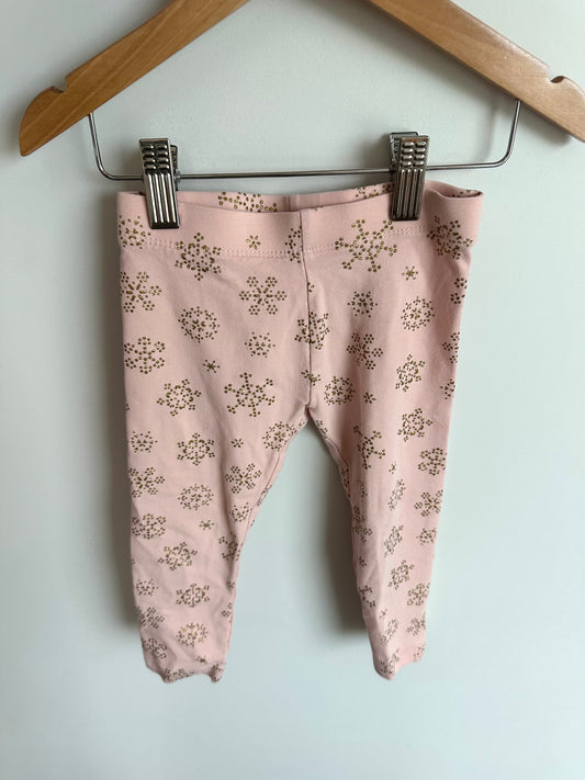 Pink Snowflake Leggings / 2T