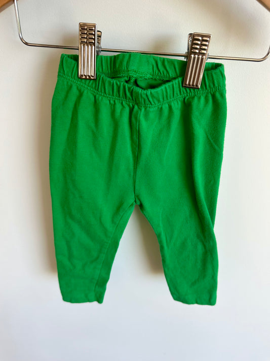 Green Leggings / 12-18m