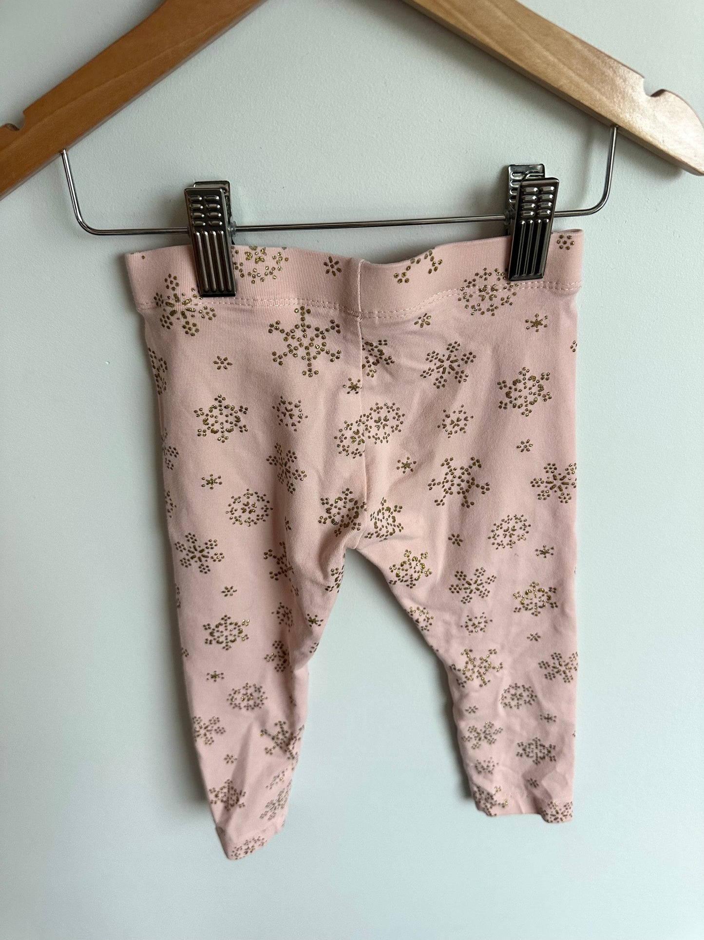 Pink Snowflake Leggings / 2T