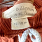Terracotta Drop Crotch Pants / 12-18m