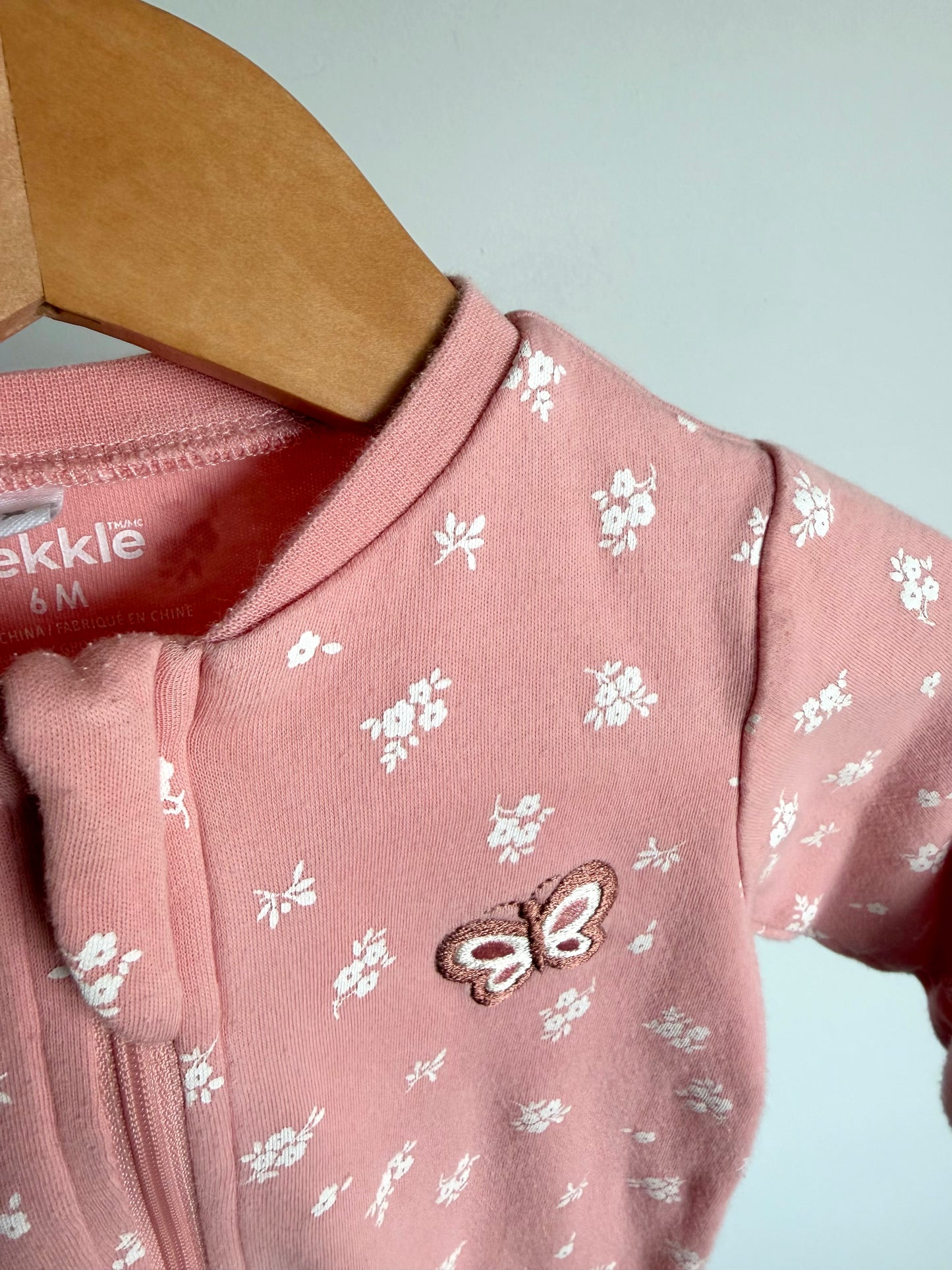Butterfly Pink Sleeper / 6m