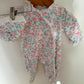 Side Snap Floral Jumpsuit or Sleeper with Hat / 3m