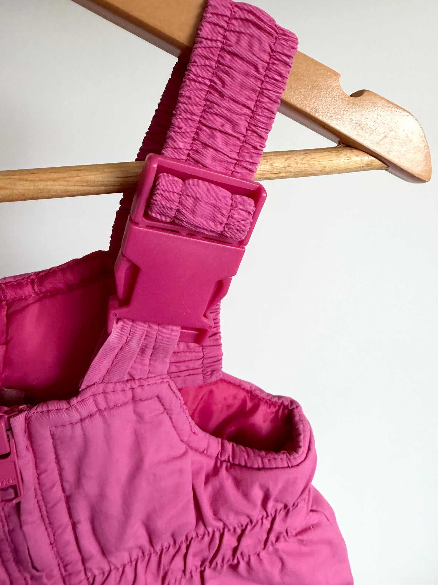Pink Overall Snow Pants / 12m