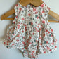 Linen Floral Dress with Bodysuit / 0-3m