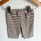 Wide Leg Organic Brown Stripe Pants / 6-12m