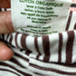 Wide Leg Organic Brown Stripe Pants / 6-12m