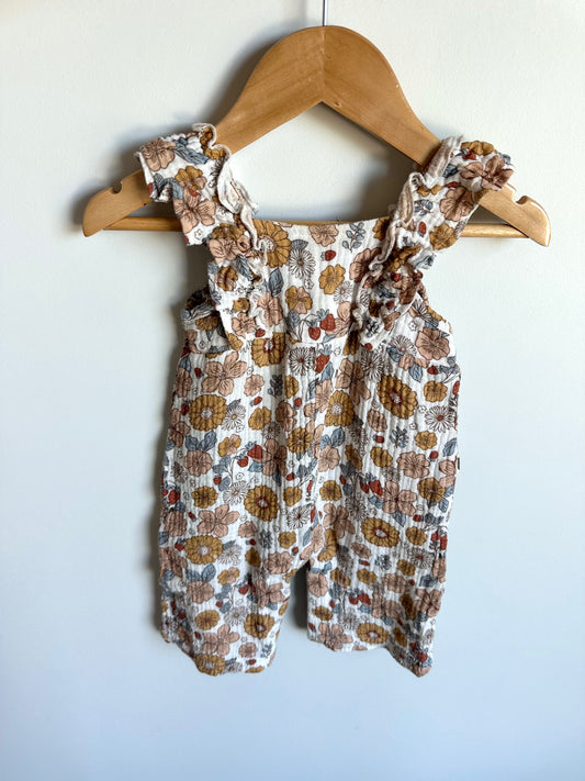 Retro Floral Jumpsuit / 3-6m