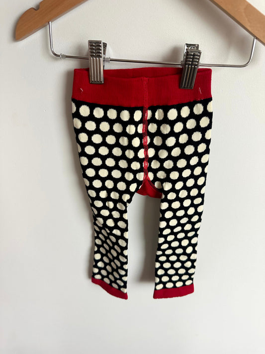 Bear Cheeks Dotted Leggings / 18-24m