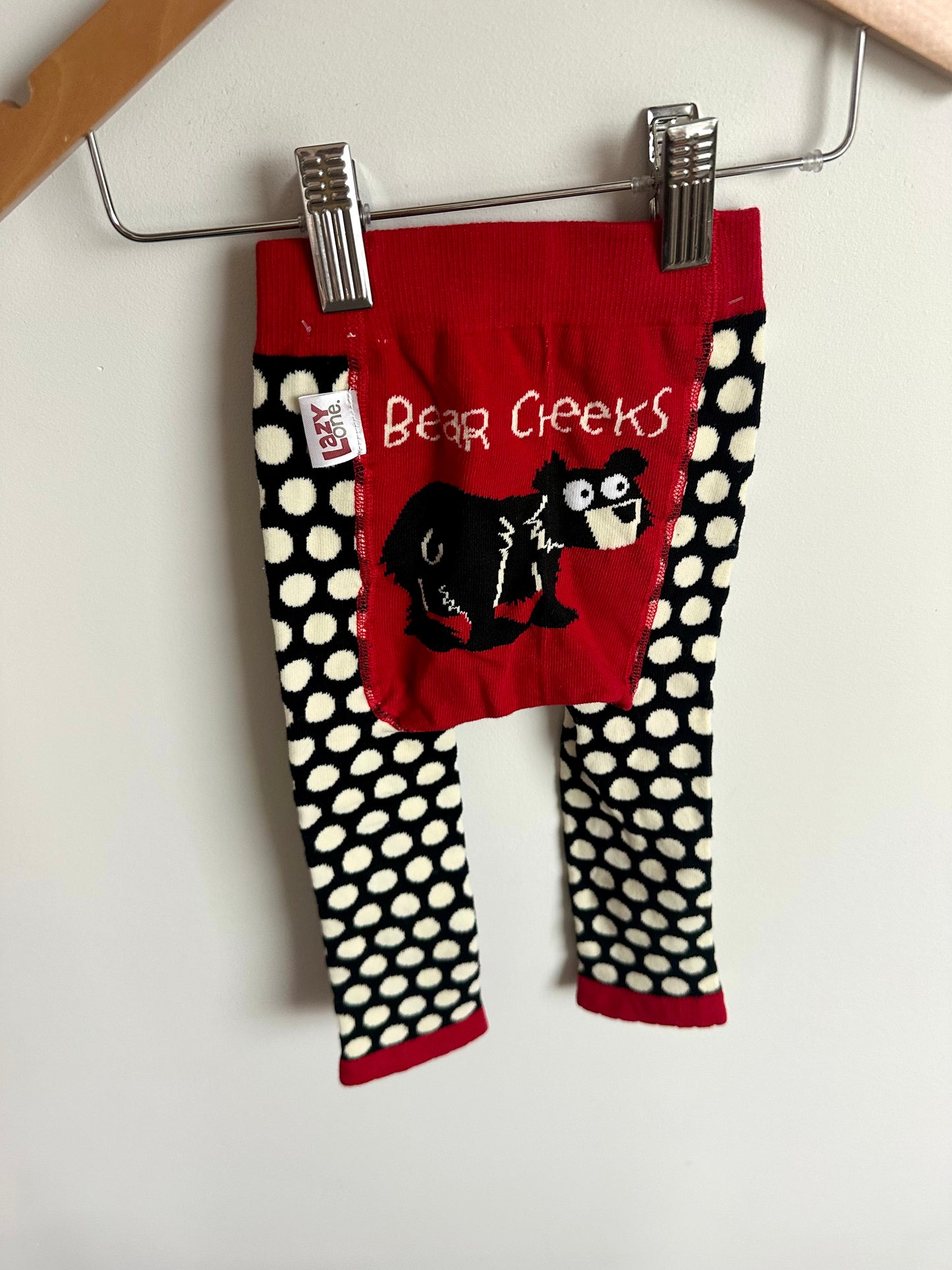 Bear Cheeks Dotted Leggings / 18-24m