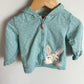 Bunny Dotted Hoodie/ 18m
